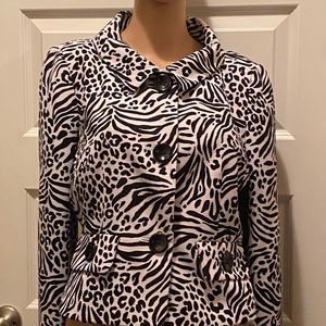 Women's Animal Print Suit Jacket/Blazer